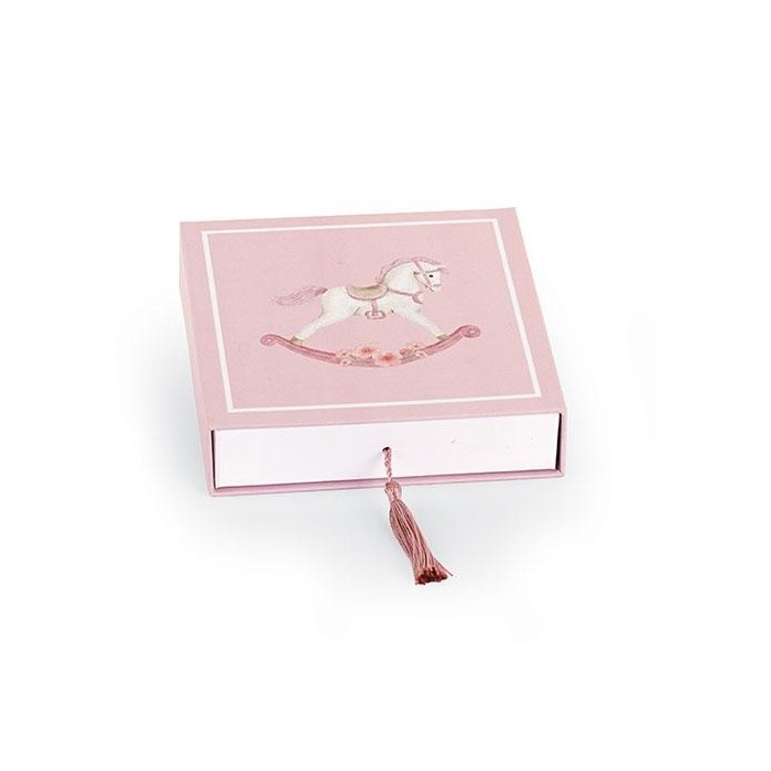 SCATOLA CAVALLINO 12X12X4CM RO